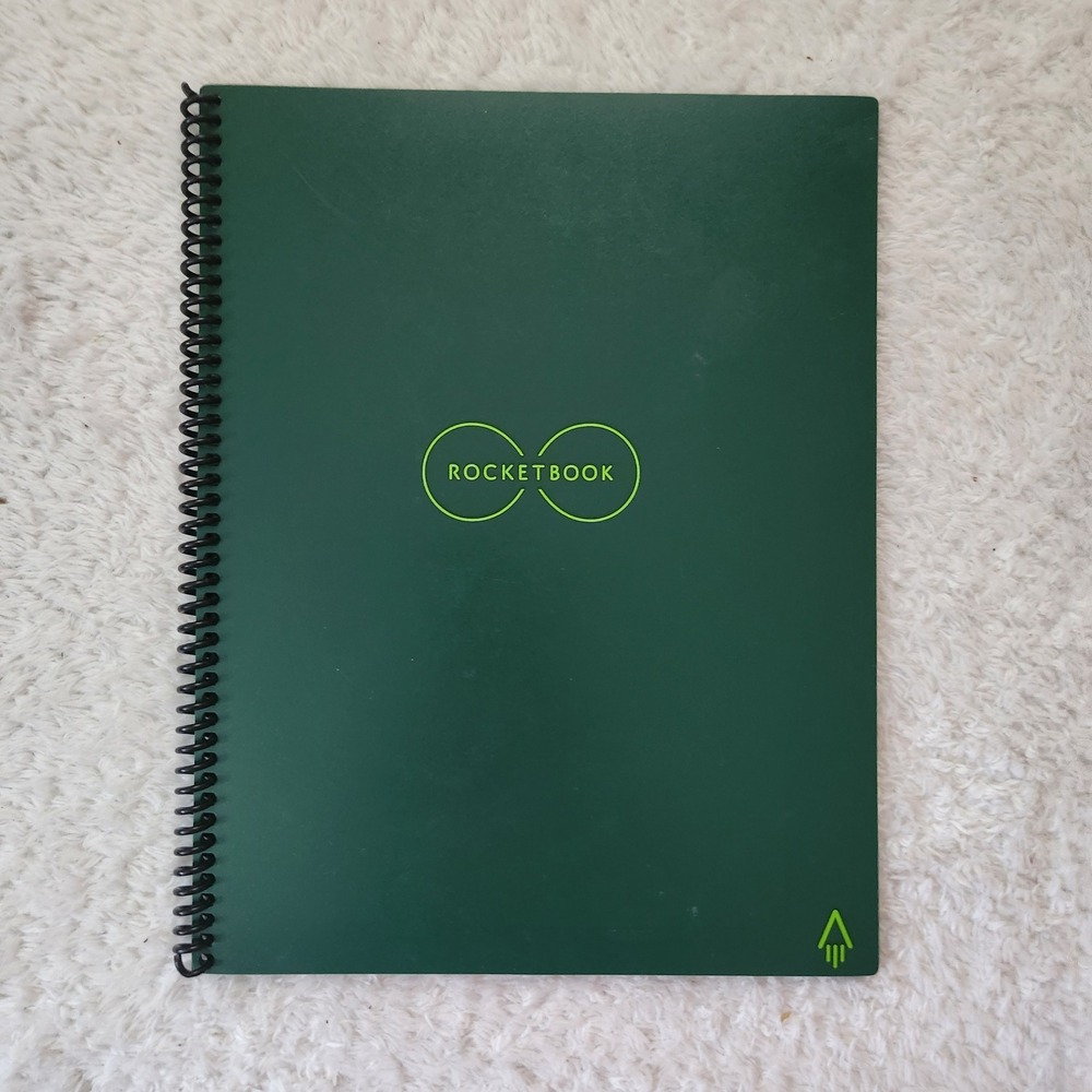 Rocketbook Core Smart Reusable‎ Notebook Dot Grid Forest Green Spiral Bound